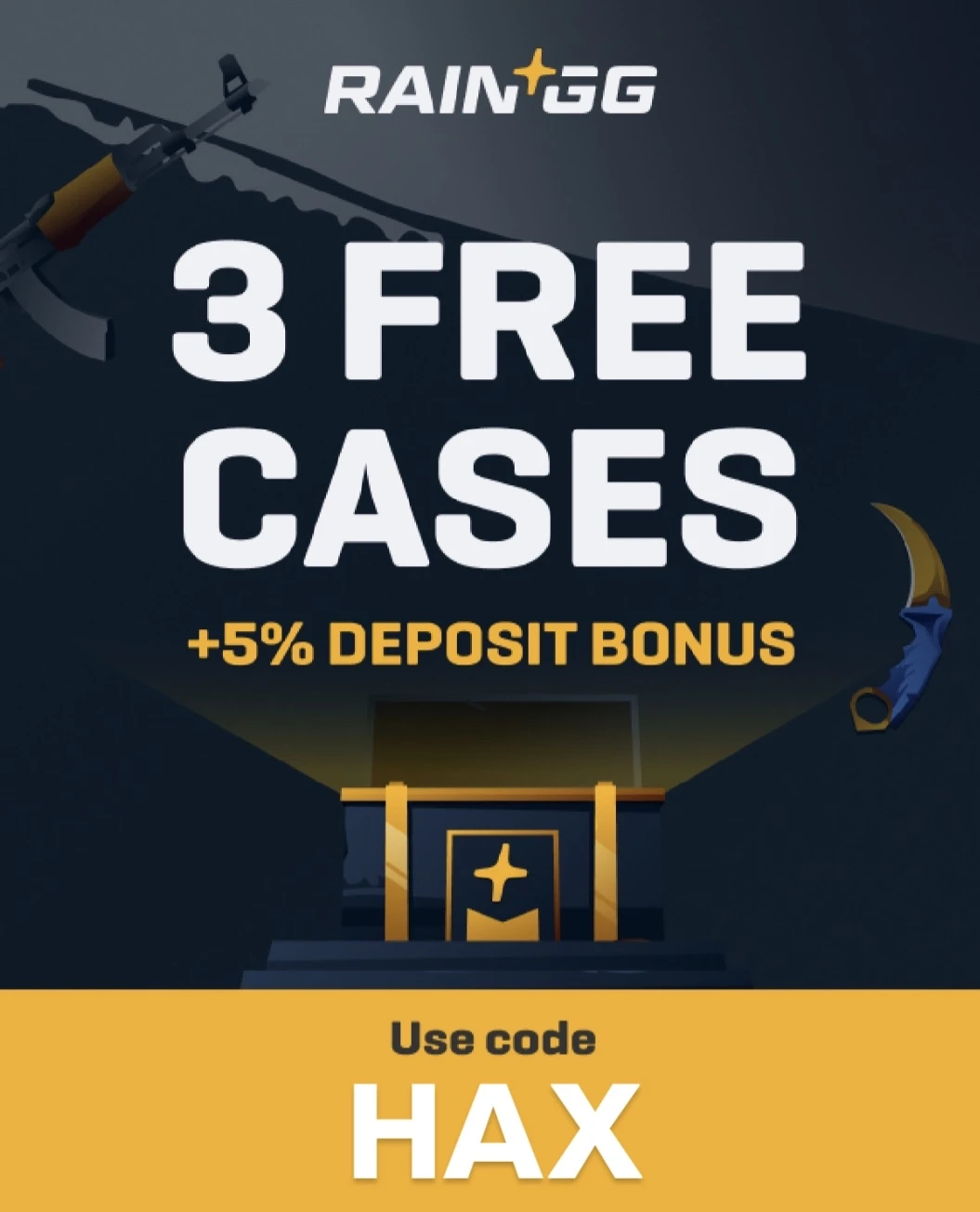 Use code HEX on rain.gg